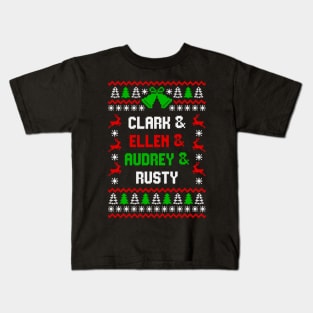 Christmas Vacation Clark Ellen Rusty Audrey Eddie Funny T-Shirt Kids T-Shirt